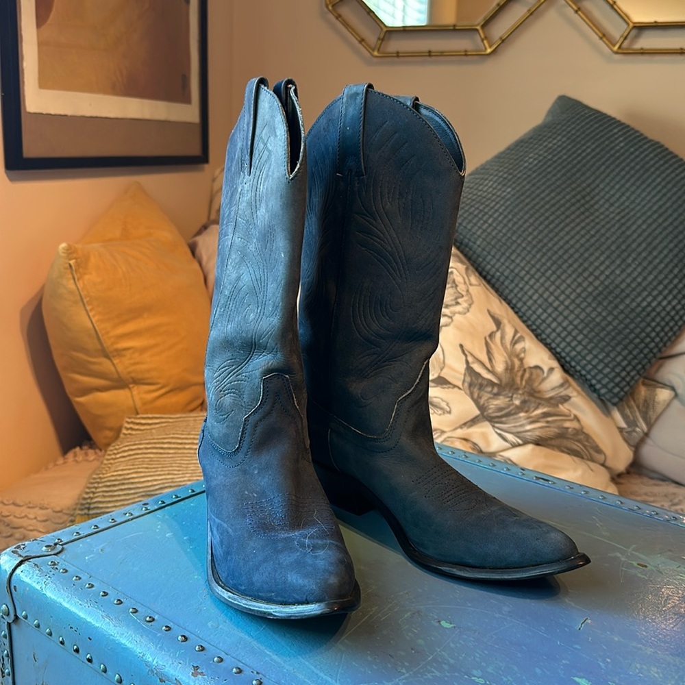 Chilean Blue Cowgirl Boots